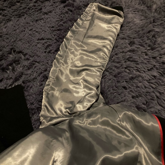 Calvin Klein Size 8 Women's Black Wool Blend Knee Length Coat - Picture 10 of 11